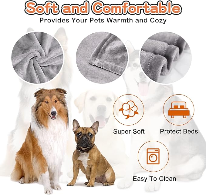Large Dog Blanket-30 x 40" Soft Fleece Dog Blanket for Large Dog Washable