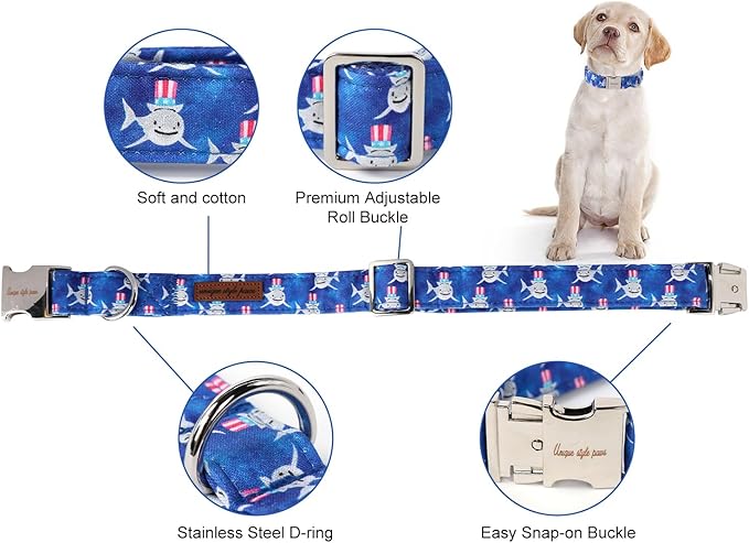 Unique style paws Dog Collar Metal Buckle Collar