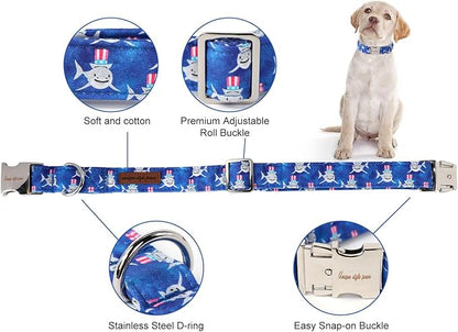 Unique style paws Dog Collar Metal Buckle Collar