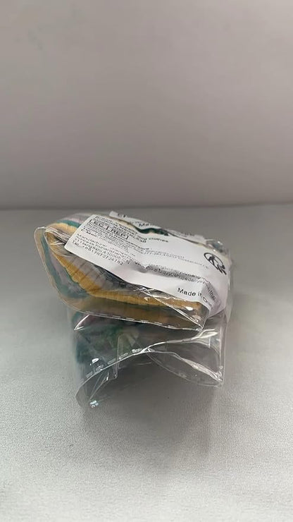 Small Medium Dog Clothes Rainbow Striped Dog Shirts Stretchable Long Sleeve Cat T-Shirt Pet Outfits for Chihuahua Yorkie Teddy (Green Edge