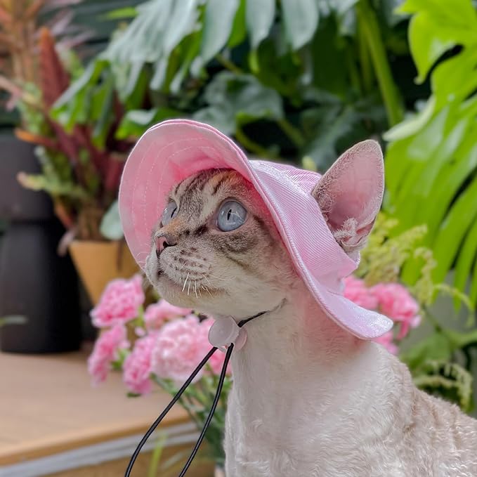 Pet hat with Ear Holes Sunscreen Baseball Cap Suitable for Small and Medium-Sized Dogs Outdoor Climbing hat in Summer Pet Products (Large