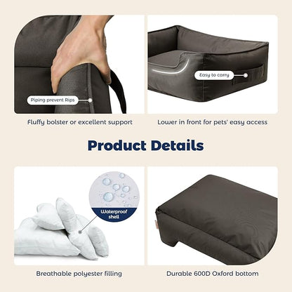 Miguel Waterproof Outdoor Dog Bed for Medium Small Dogs 30 inches