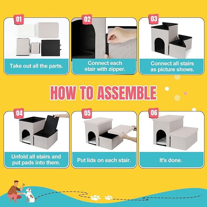 Dog Stairs for High Beds 22 inches(2