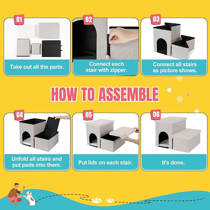 Dog Stairs for High Beds 22 inches(2