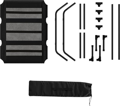 PETMAKER Elevated Dog Bed 48x36-Inch Portable 110lbs (Black)