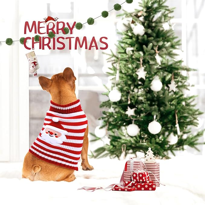 3 Pack Halloween Thanksgiving Christmas Dog Cat Knit Sweater Set