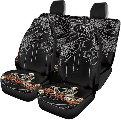 Halloween Web Skeleton Automotive Seat Covers & Accessories