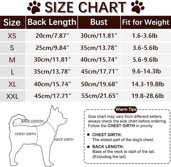 Chihuahua Clothes Dog Pajamas for Small Medium Dogs