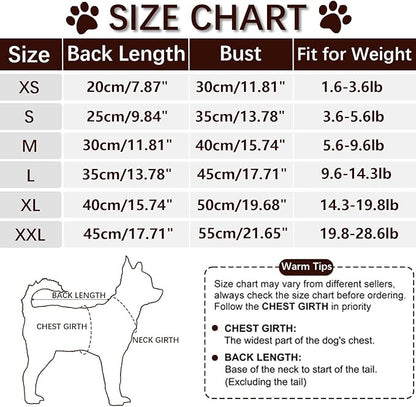 Chihuahua Clothes Dog Pajamas for Small Medium Dogs