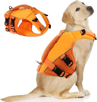 ASENKU Dog Life Jacket with Rescue Handle