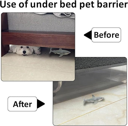 8 Pack Under Couch Blocker for Pets,3.14" High Bed Dogs and Cats Barrier Blockers Acrylic Plastic Adjustable Clear Toy Blocker for Puppy Kitten Couch Sofa Bed and Other Furniture