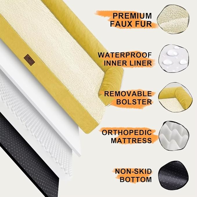 Large Dog Bed Orthopedic Washable