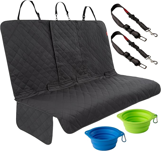 Lusso Gear Dog Car Seat Cover for Back Seat 100% Waterproof,