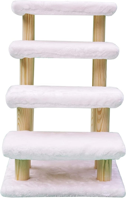 Cowboy Wooden pet Stairs 4-Step pet Ladder cat