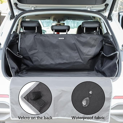 Llamas SUV Cargo Liner for Dogs Waterproof Anti-Slip Prevent Scratch Dog Seat Cover Mat with Bumper Flap Protector Protects Against Dirt & Fur Universal Fit (Black) SN-QCBHDHBX2