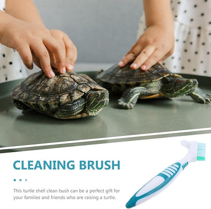 Hamster Mini Brush Brace Braces False Toothbrush Clean Cleaner Rubber Handle Double-Sided Turtle Shell Cleaning Brush Turtle Tortoise Shell Mud Clean Brush Water Turtle