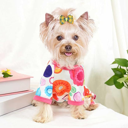 Dog Pajamas Onesie Spring Summer Dog Clothes for Small Dogs Girl Boy Soft Stretchy Pet Puppy Clothes Doggie Pjs Cat Outfit Jammies