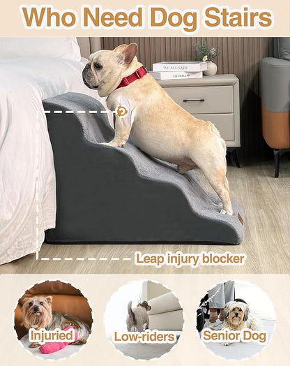 Dog Stairs for Small Dogs 4 Steps