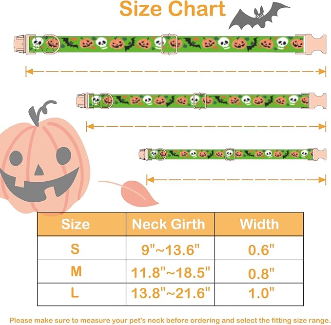 Faygarsle Bow Tie Halloween Fall Dog Collar