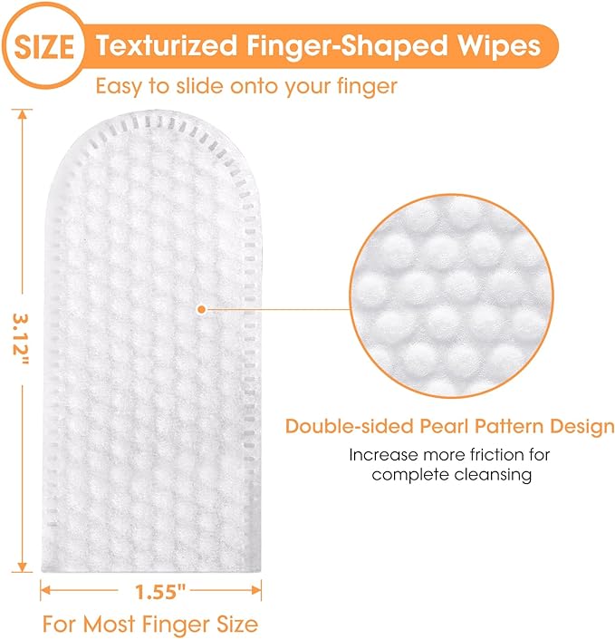 Dental Care Finger Wipes for Dogs & Cats Flavor,100pcs