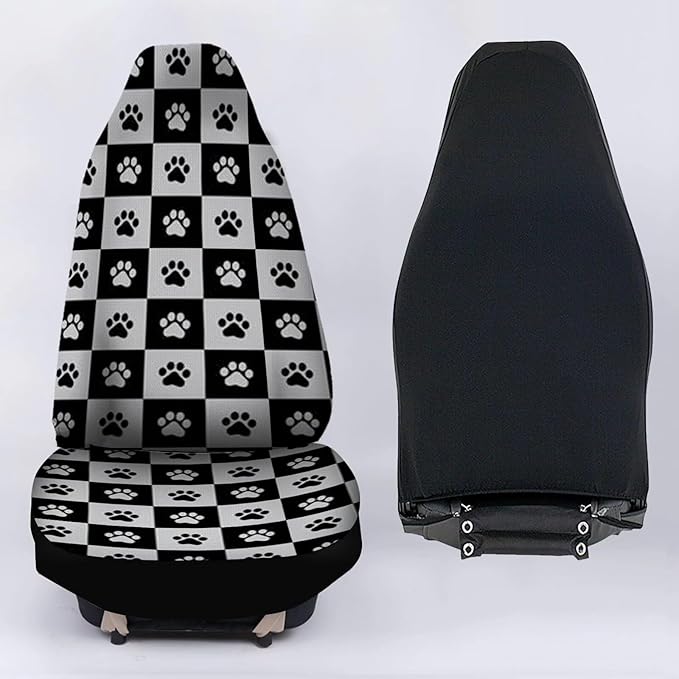 Funny Car Seat Cover 2PCS Auto