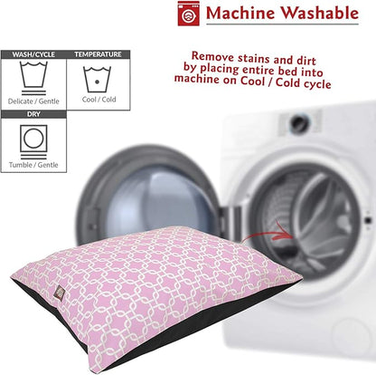 Majestic Pet Rectangle Medium Dog Bed Washable – Non Slip Comfy Pet Bed – Dog Crate Bed Super Value Pillow Dog Bed – Dog Kennel Bed for Sleeping 35 x 28 Inch