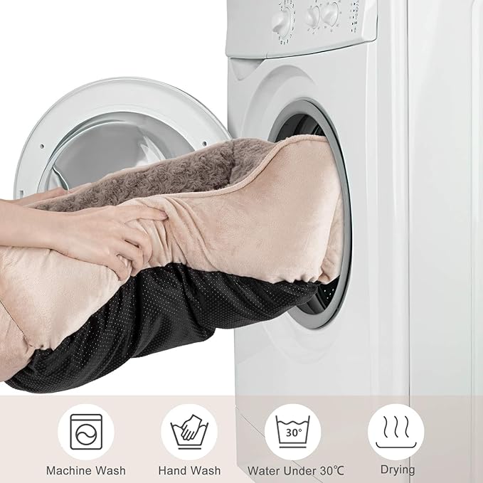 JOEJOY Rectangle Dog Bed for Large Medium Small Dogs Machine Washable Sleeping Dog Sofa Bed Non-Slip Bottom Breathable Soft Puppy Bed Durable Orthopedic Calming Pet Cuddler