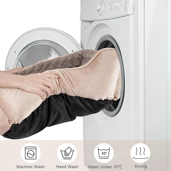JOEJOY Rectangle Dog Bed for Large Medium Small Dogs Machine Washable Sleeping Dog Sofa Bed Non-Slip Bottom Breathable Soft Puppy Bed Durable Orthopedic Calming Pet Cuddler