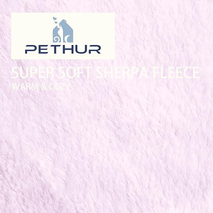 PETHUR Super Soft Dog Blankets for Small Dogs 20"x30", Purple