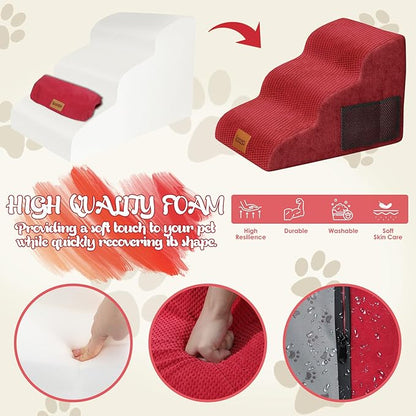 Dog Stairs/Ramp Old/Injured,15.7" H