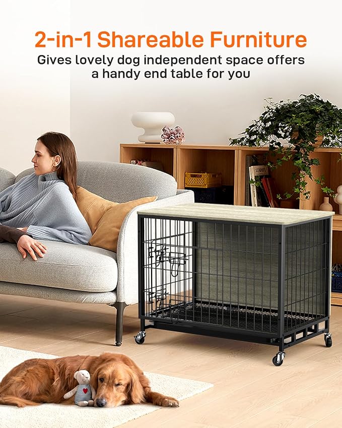 Dog Crate Furniture 2024 and 38.6" Dog