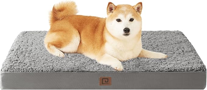EHEYCIGA Orthopedic Dog Beds for Large Dogs with Removable Washable Cover 36x27