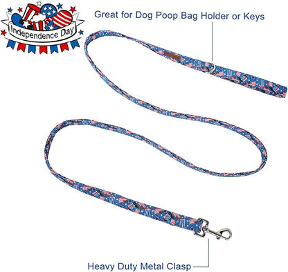 Patriotic Dog Leash Match 4th of July Dog Collar 4th of