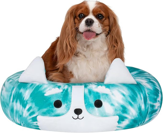 Squishmallows Original 24-Inch Halver The Corgi Pet Bed
