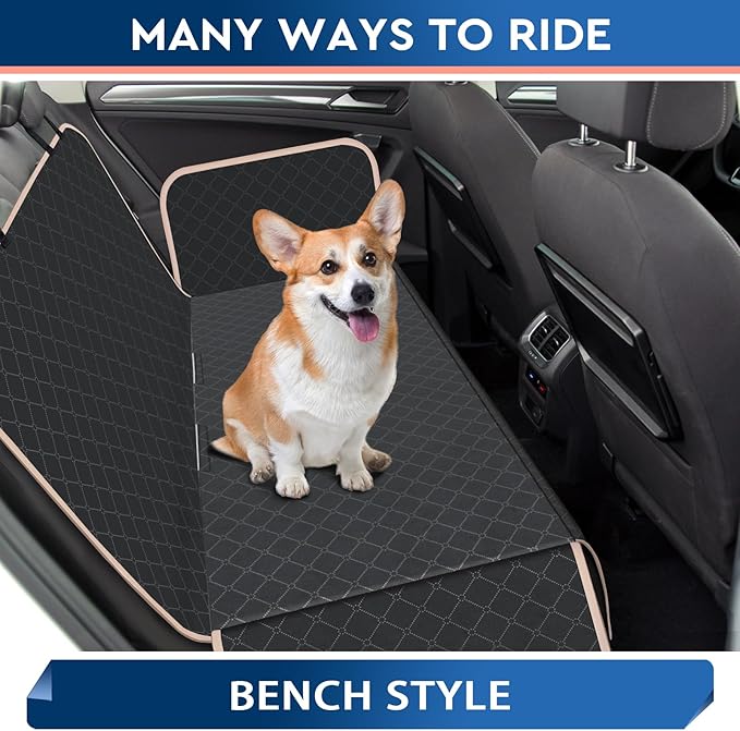 Dog Car Seat Cover Dog Seat Cover for Back Seat Scratch Prevention Dog Hammock Protects Against Dirt Dog Seat Covers for Cars Fits for Small SUVs and Trucks 54"x 58"