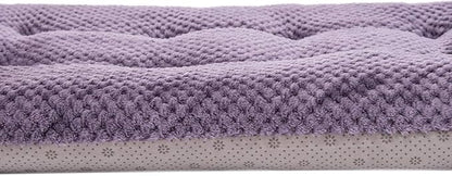 WONDER MIRACLE Fuzzy Deluxe Pet Beds (23" x 35", L-Grape