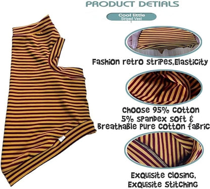 Hairless Cats Stripe Cotton T-Shirt Pet Clothes