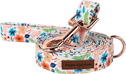 Unique Style Paws Cotton Dog Collar with Bow