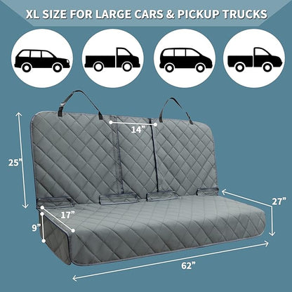 ZQ Dog Car Seat Cover for Trucks Back Seat