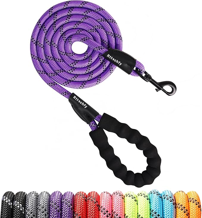 Rttochfy Dog Leash Heavy Duty 2/4/5/6/8/10 Foot (1/2" x8