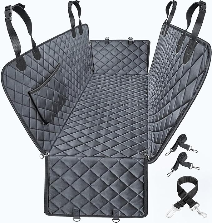 Dog Car Seat Cover for Back Seat 100% Waterproof,