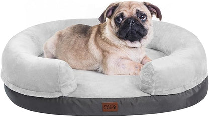 pettycare Orthopedic Dog Bed for Medium Dogs with Memory Foam 30” Grey