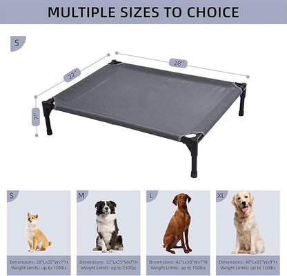 pettycare Elevated Outdoor Dog Bed 28 Inches,