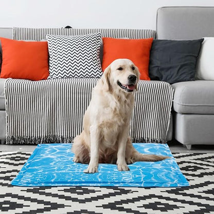 Dog Cooling Mat Portable Water Injection Pet Cooling (18.89X35.43Inch)