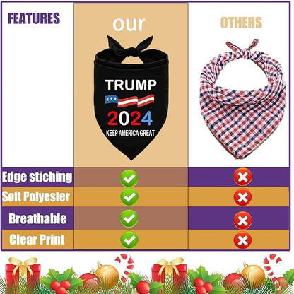 Trump 2024 for President Campaign Dog Bandana Keep