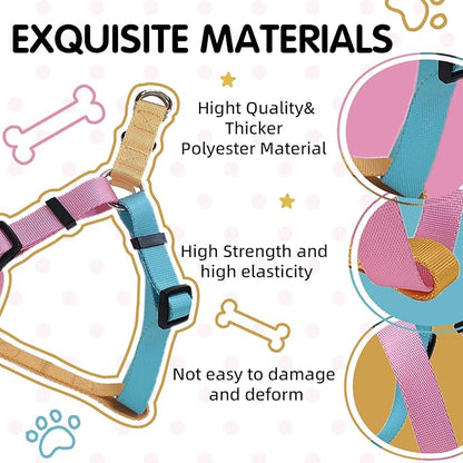 Tri-Color Color Dog Harness