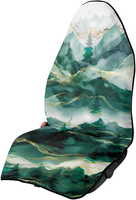 Mountainous Waterproof Towel Car Seat Cover Anti-Slip Bucket Seat Protector Washable Car Accessories Decro for Athletes