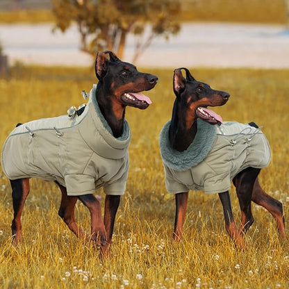 IDOMIK Warm Dog Coats with Harness