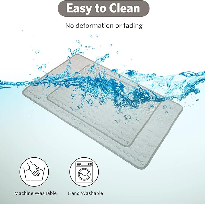 SHEJIZE Dog Cooling Mat 28x40inch/70x100cm, Fabric,