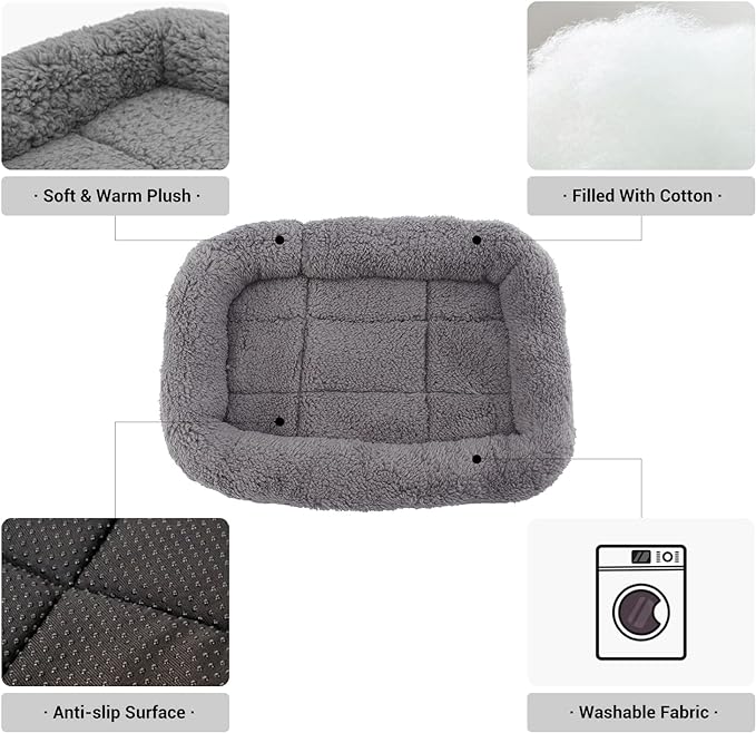 PETLESO Cat Bed Plush Cats Cushion 22" x 16"